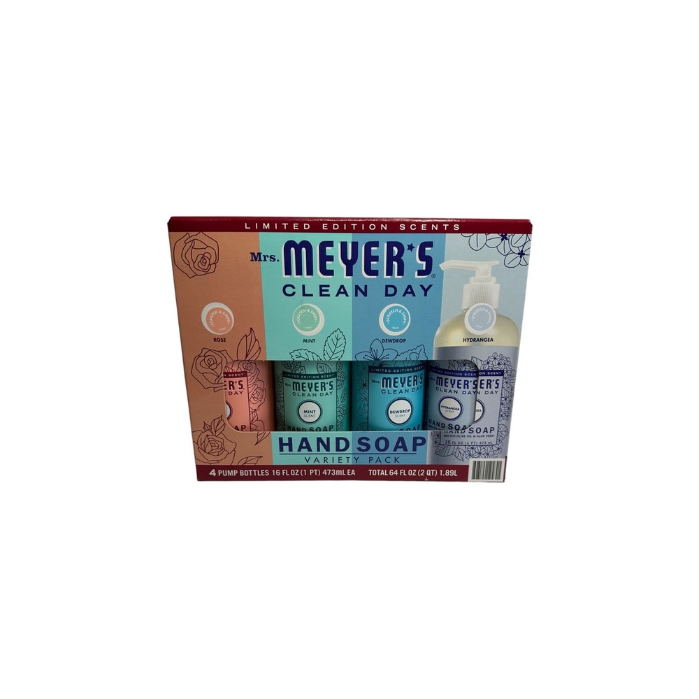 Mrs. Meyer's Hand Soap Variety Pack 16oz 4pk Multi NEW Limited Scents